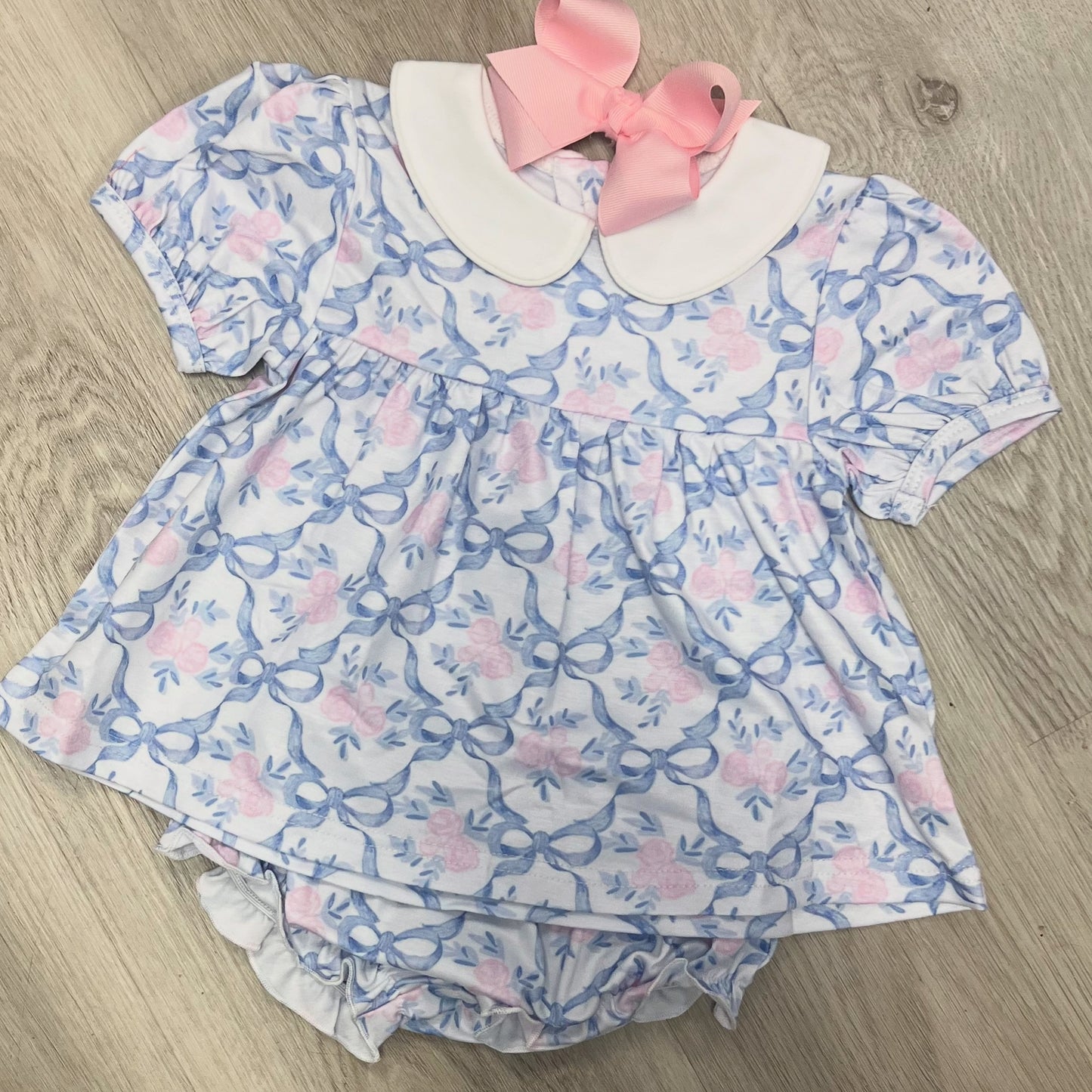Collared Ribbon Bloomer Set