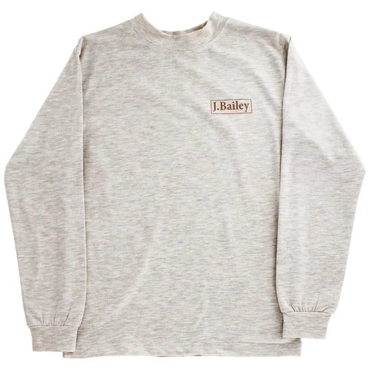 J. Bailey Long Sleeve Logo Tee- Turkey on Oatmeal