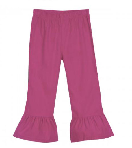 Girl's corduroy ruffle pants