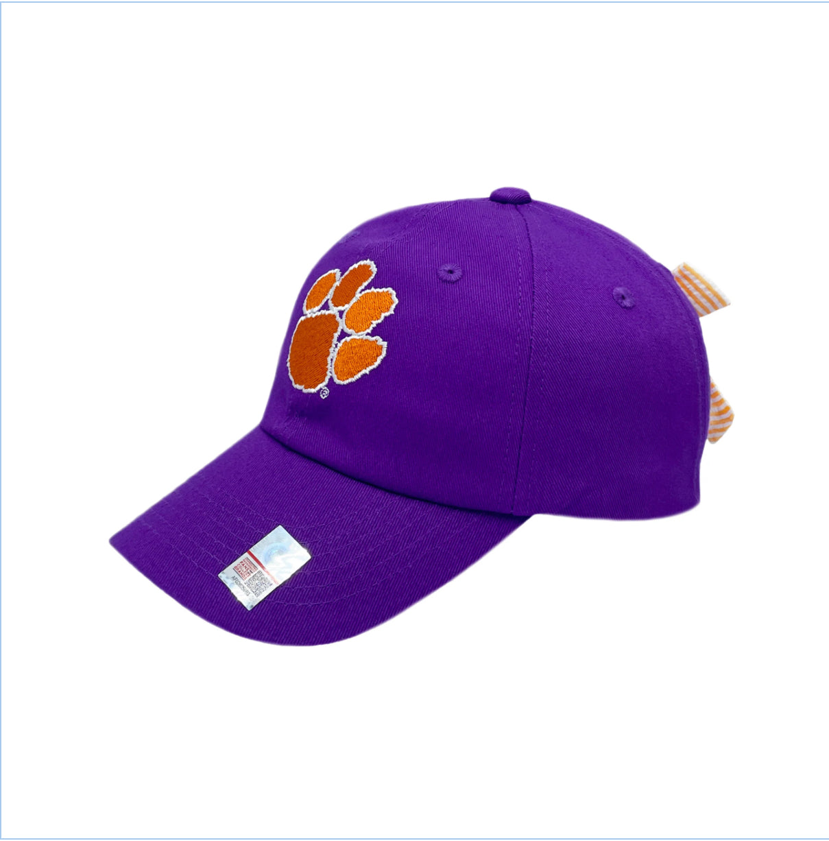 Officially Licensed Clemson Tigers Bow Baseball Hat