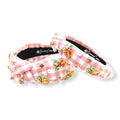 CHILDS GINGHAM CARROT HEADBAND
