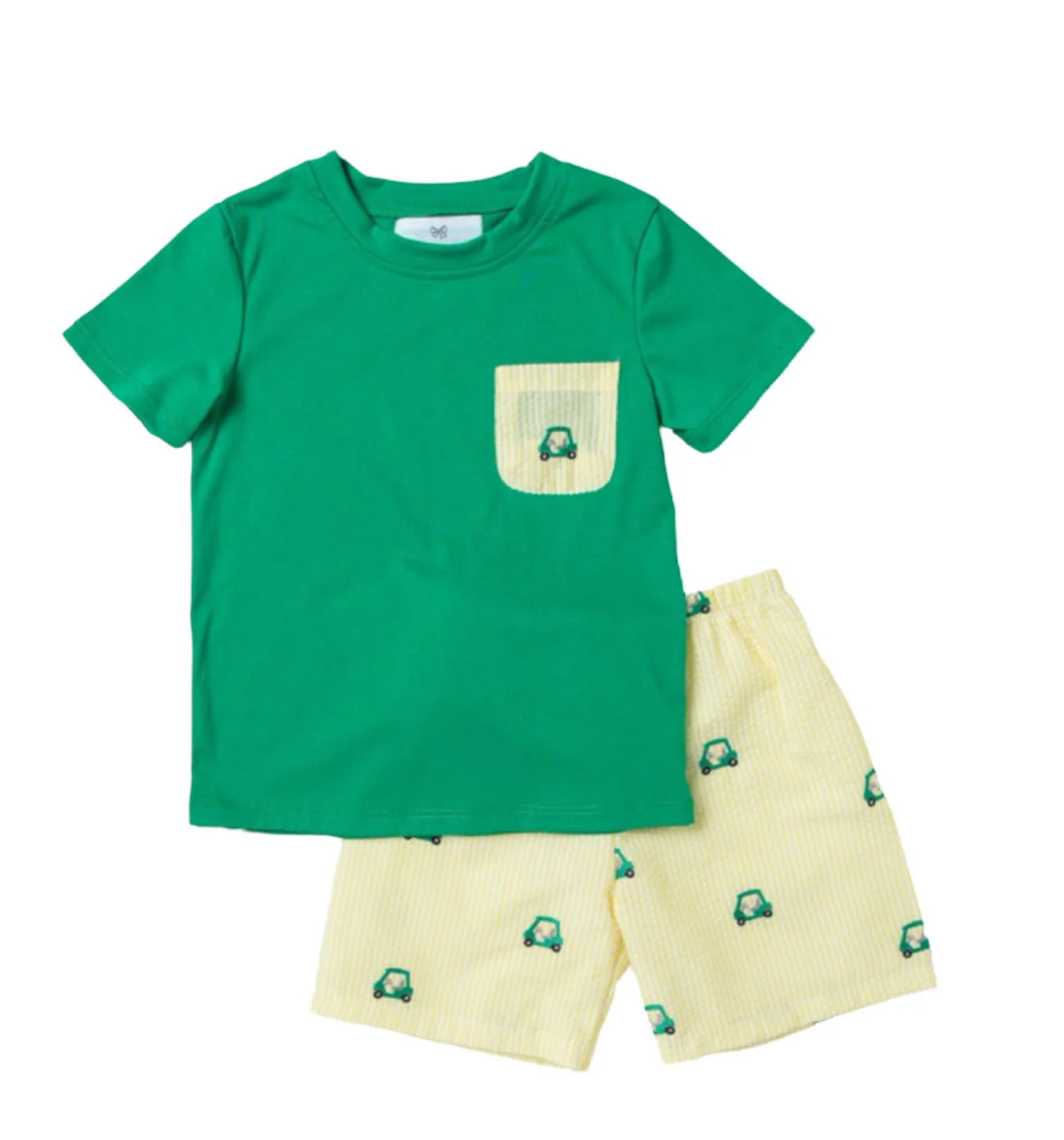Mini Golf Seersucker Pocket Short Set