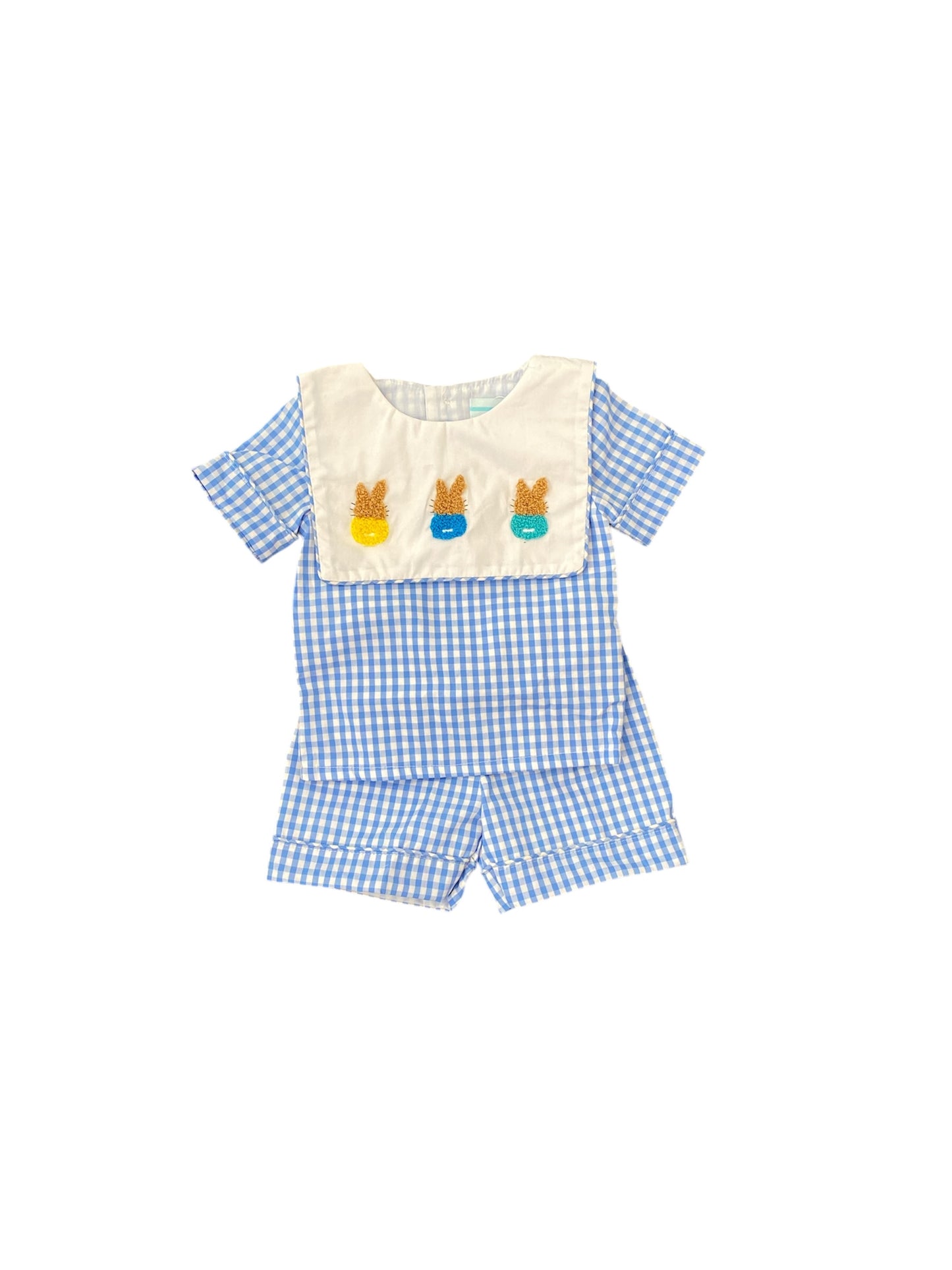 French Knot Bunny Boy Short Set