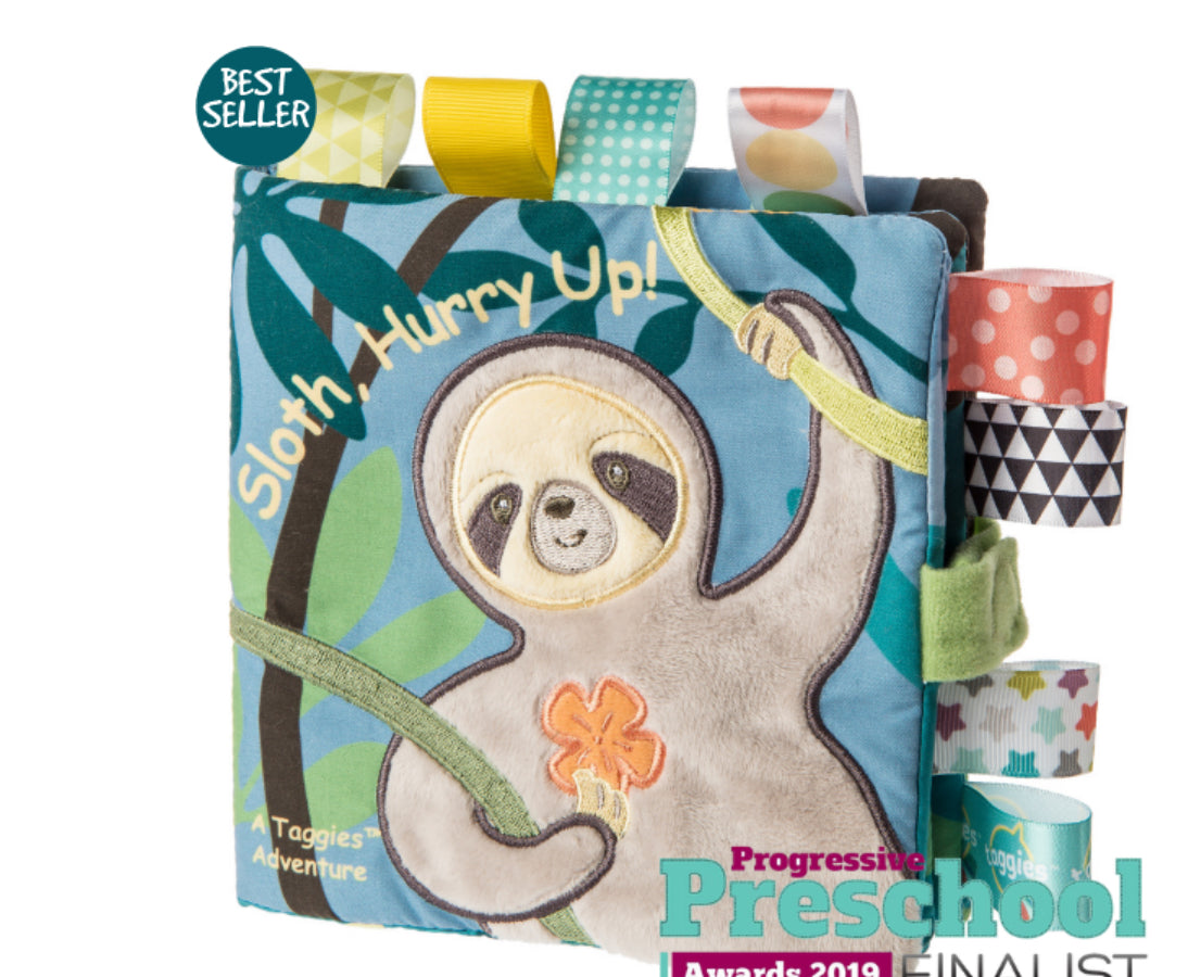 Taggies Molasses Sloth Book – 6×6″