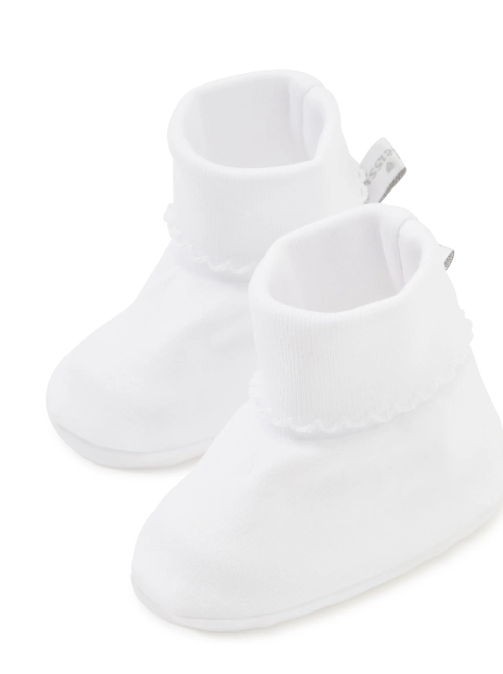 White Kissy Basics Booties