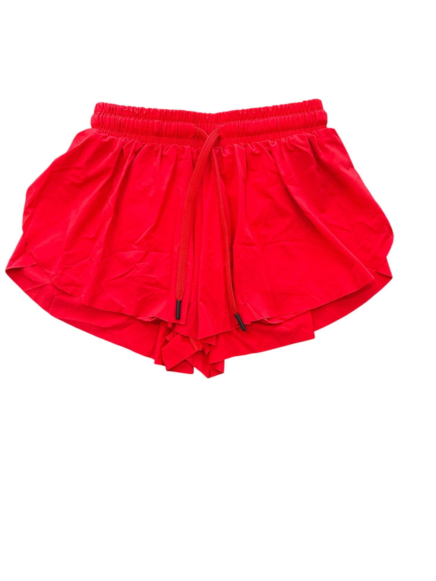 Red Flowy Shorts