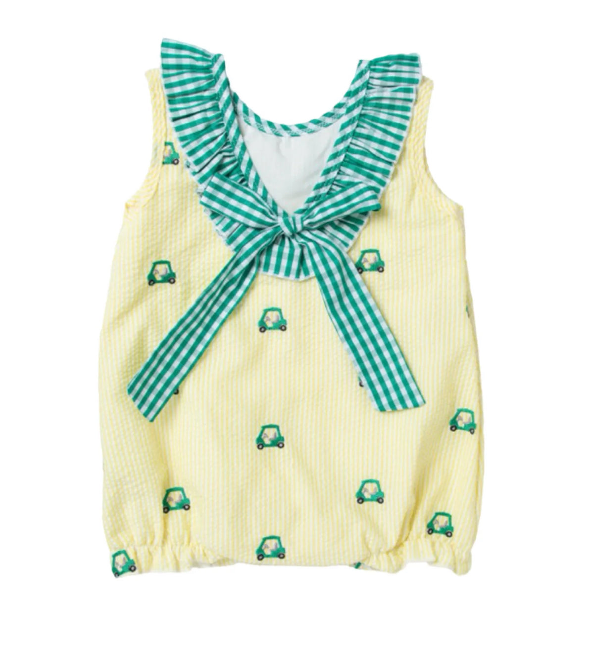 Mini Golf Seersucker Bow Bubble