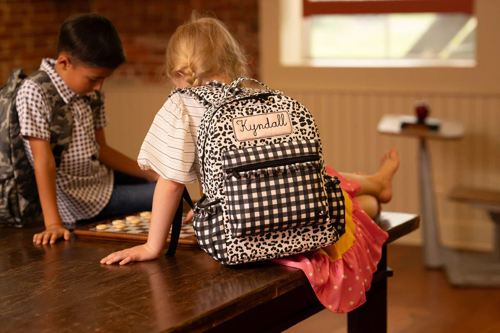 Backpack- Leopard (monogram included)