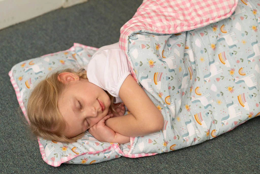 Nap Mat- Unicorns (monogram included)