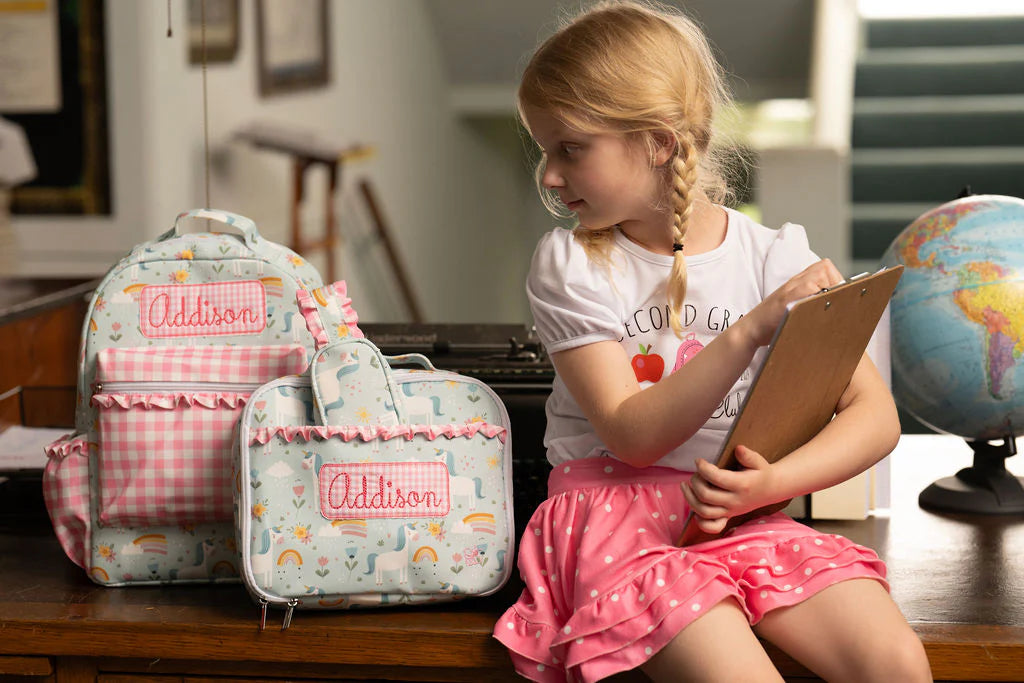 Backpack- Unicorns (monogram included)