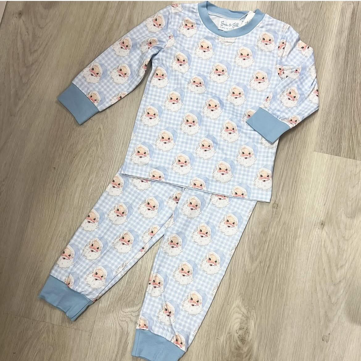 Santa Gingham Pajamas
