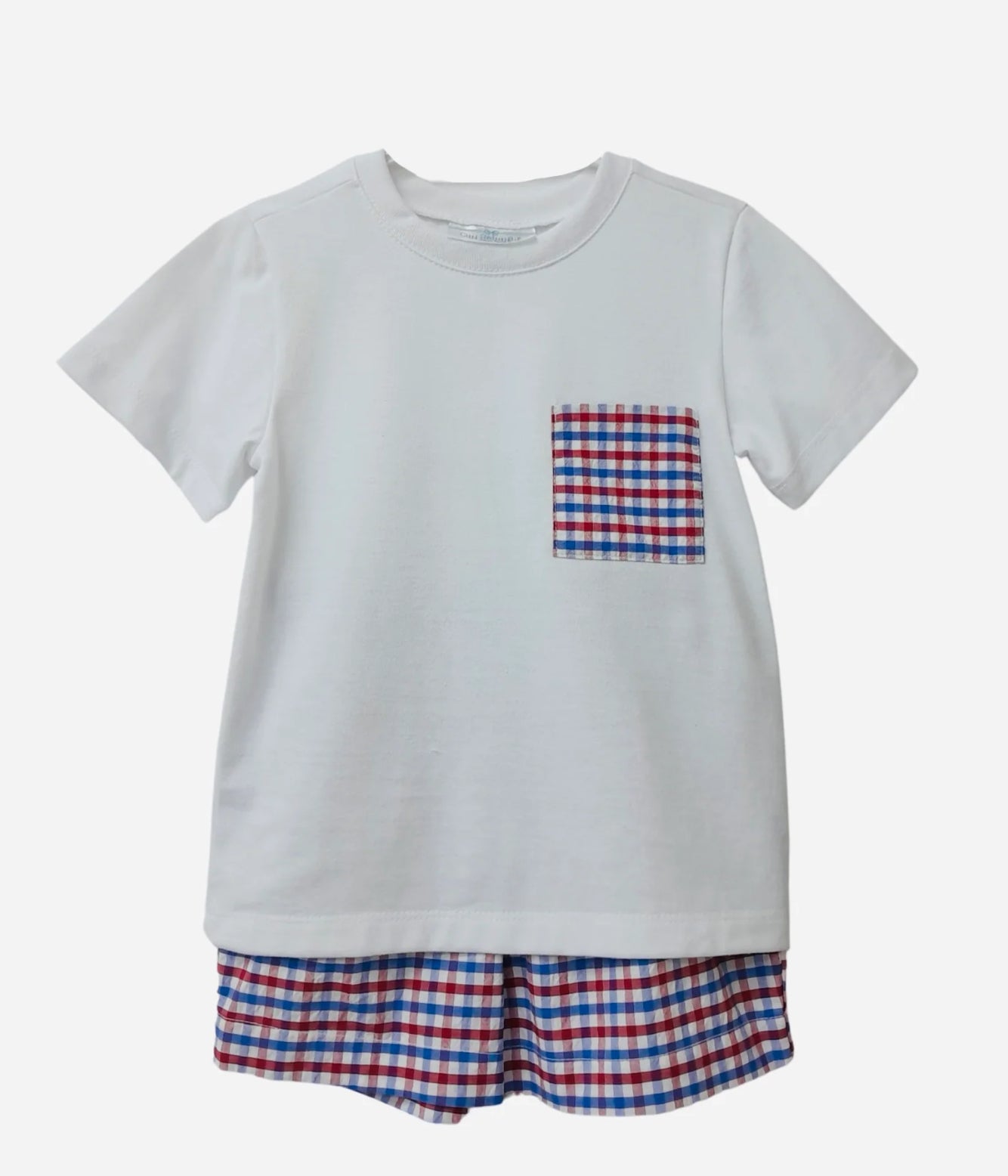 Patriotic Gingham Short Set