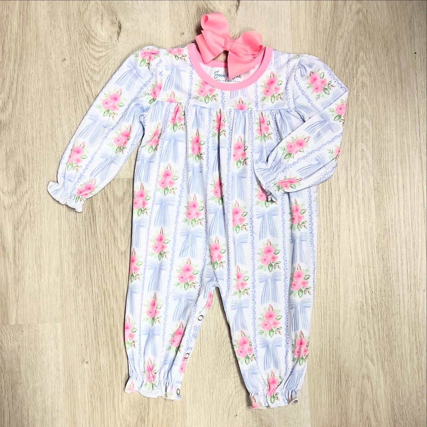 Floral Bow Romper