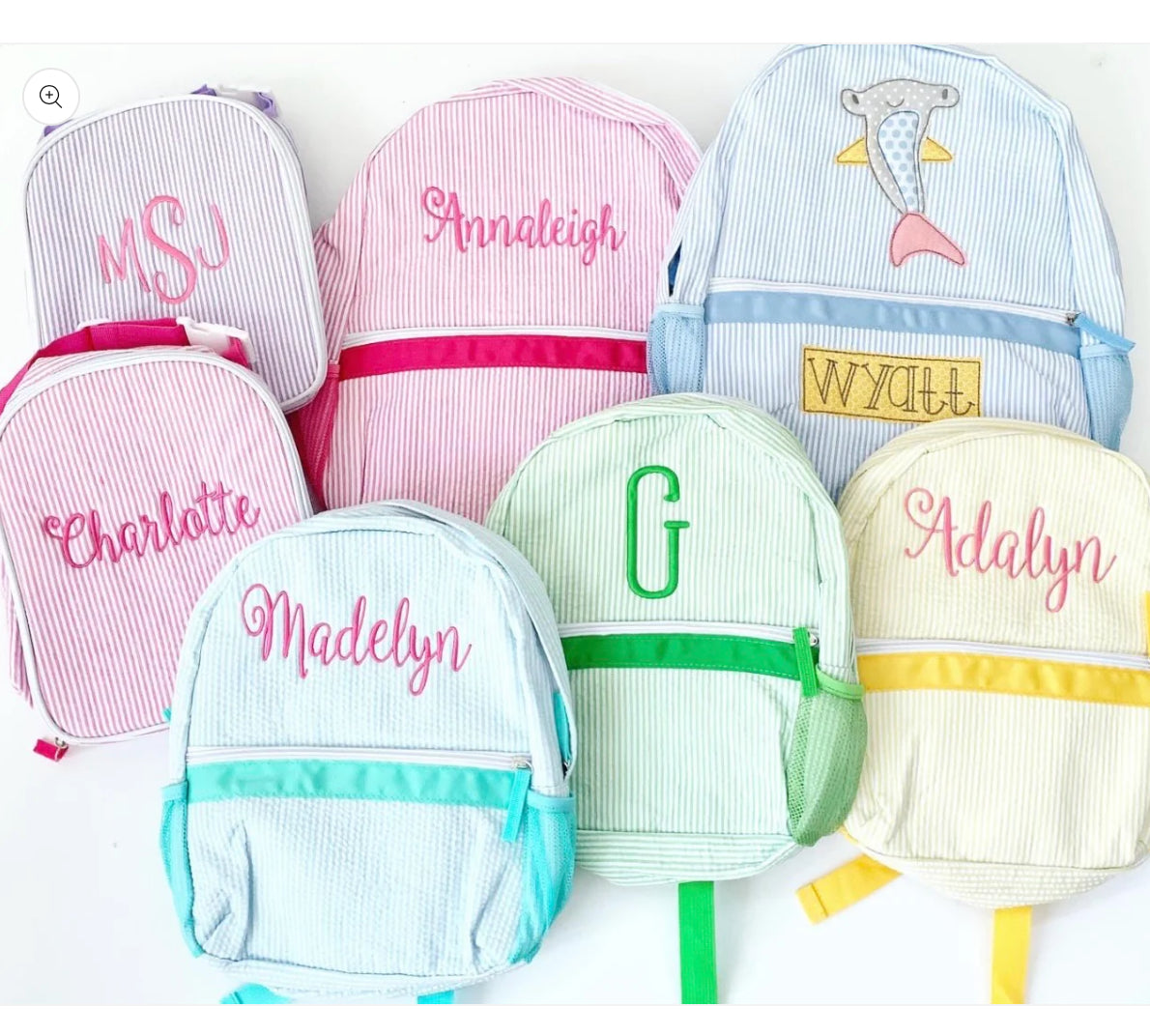 Seersucker Full-Size Backpack