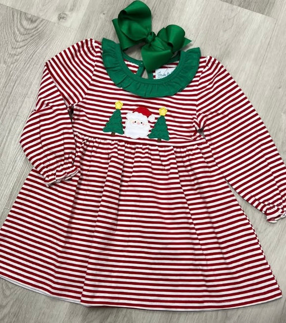 Red Striped Santa Dress