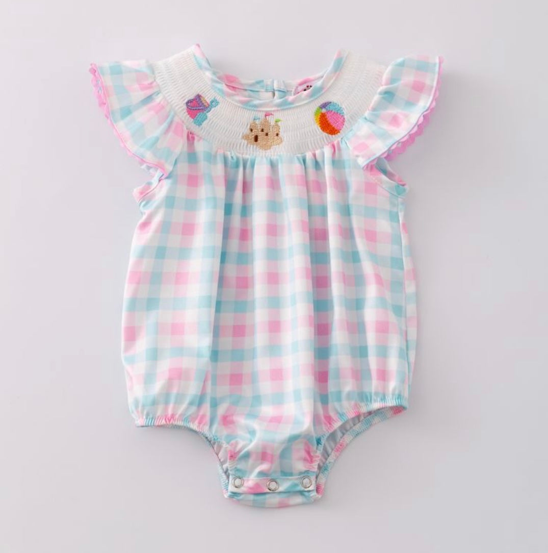 Beach Smocked Baby Bubble