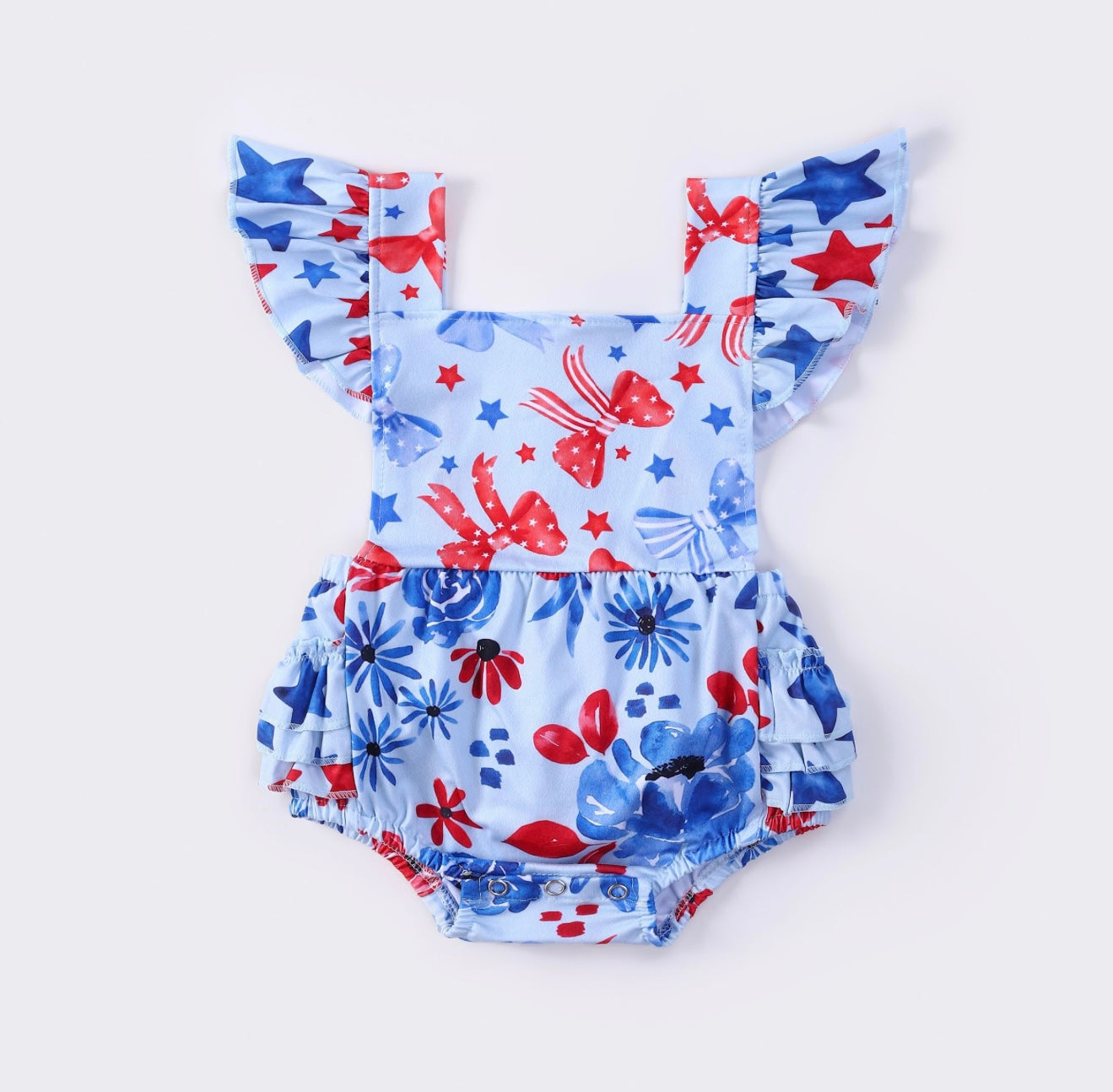 Stars & Bows Baby Romper
