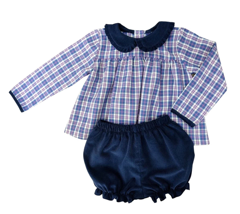 Sally Bloomer Set, Plaid