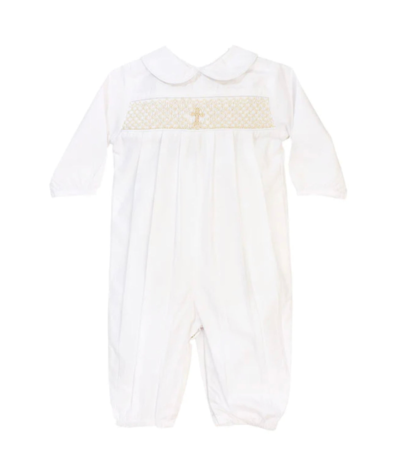 Smocked Christening Collection- Boys Long Sleeve Dressy Bubble