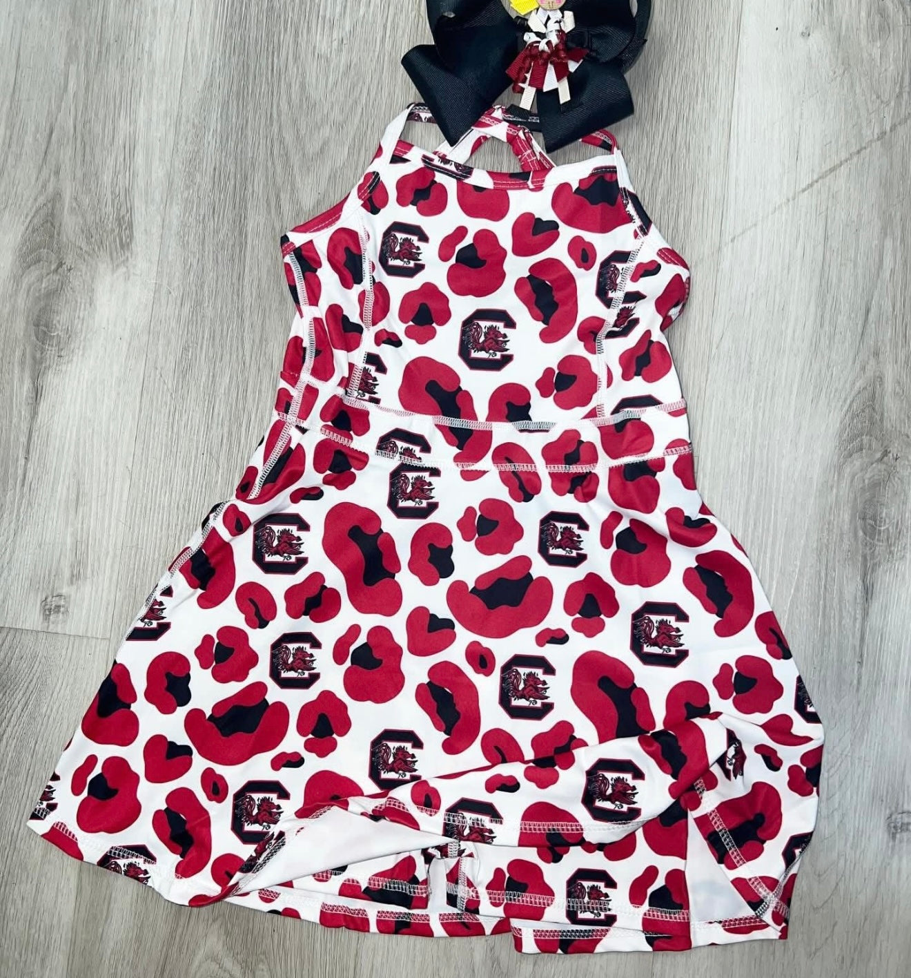 Girls Gamecock Athleisure Skort Set