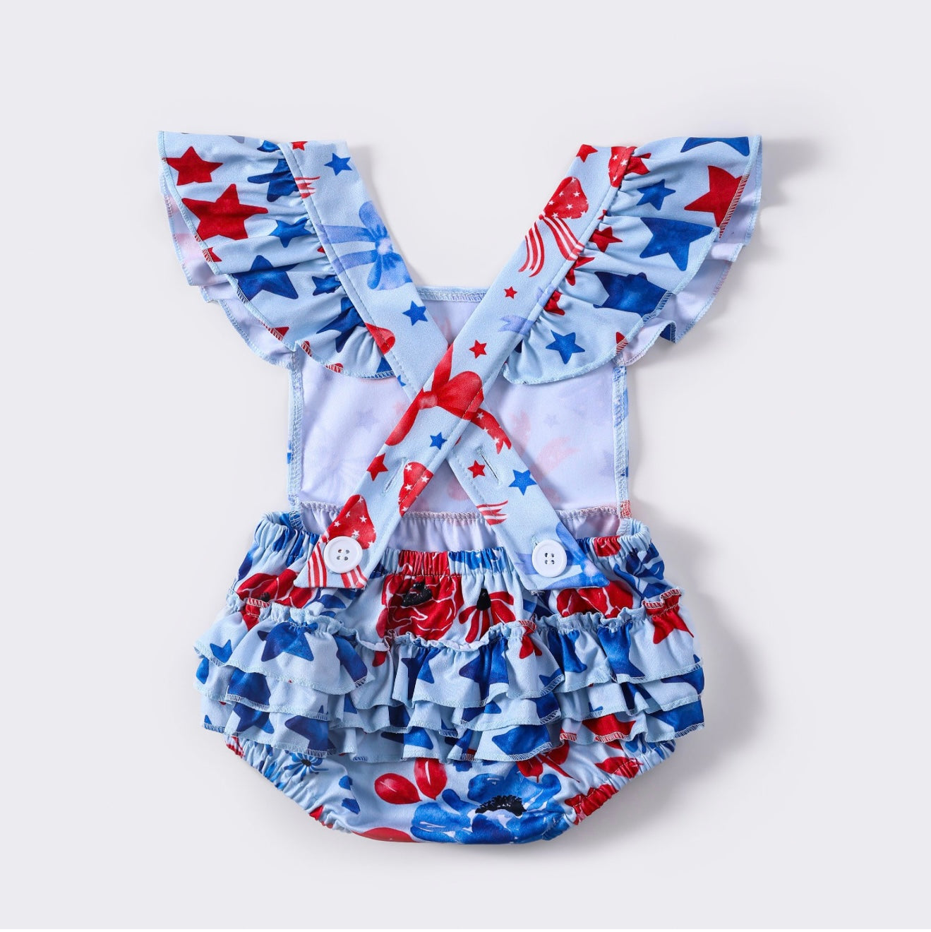 Stars & Bows Baby Romper