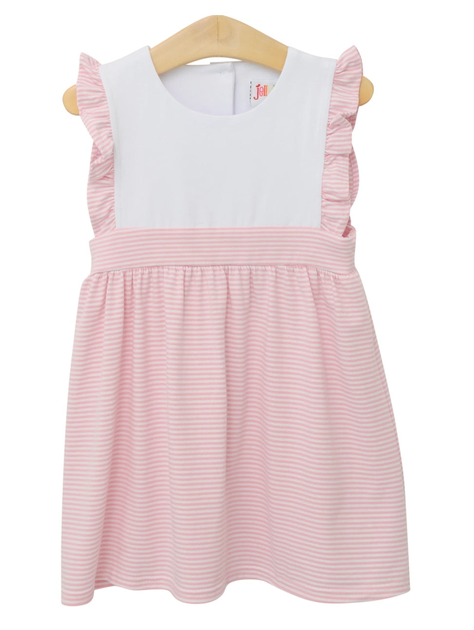 Sophia Dress- Light Pink Stripe