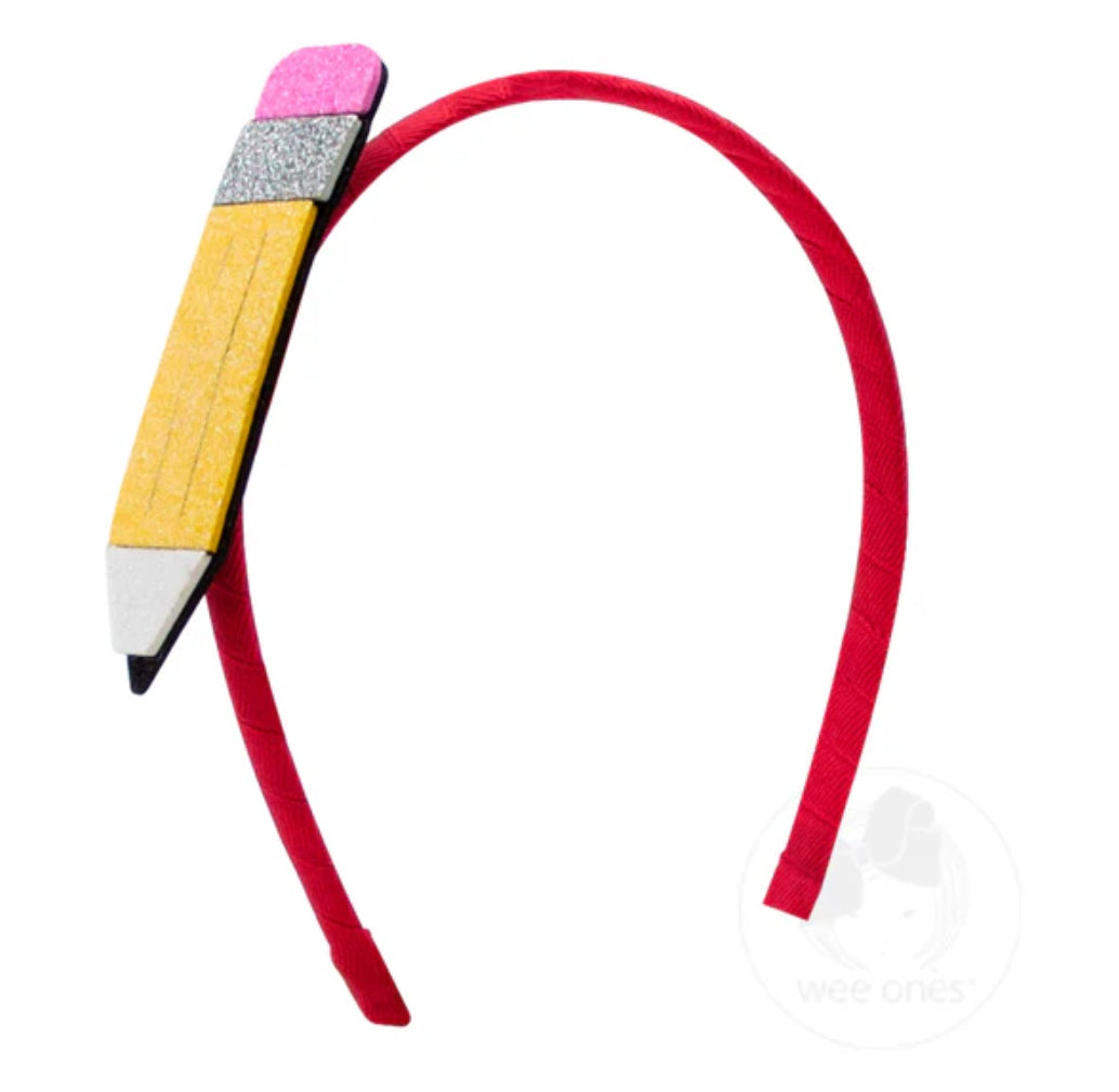 Extra Large Glitter Foam Pencil School-themed Headband