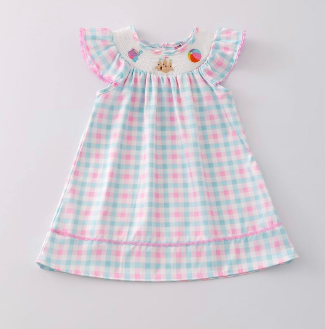 Beach Smocked Girls Dress