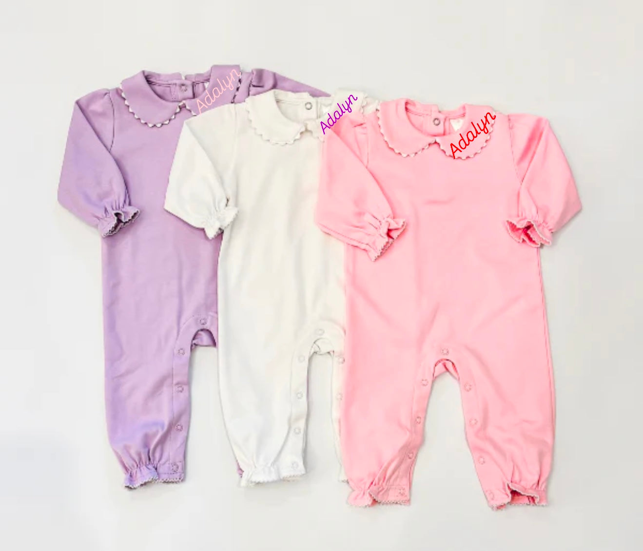 Scalloped Collared Romper