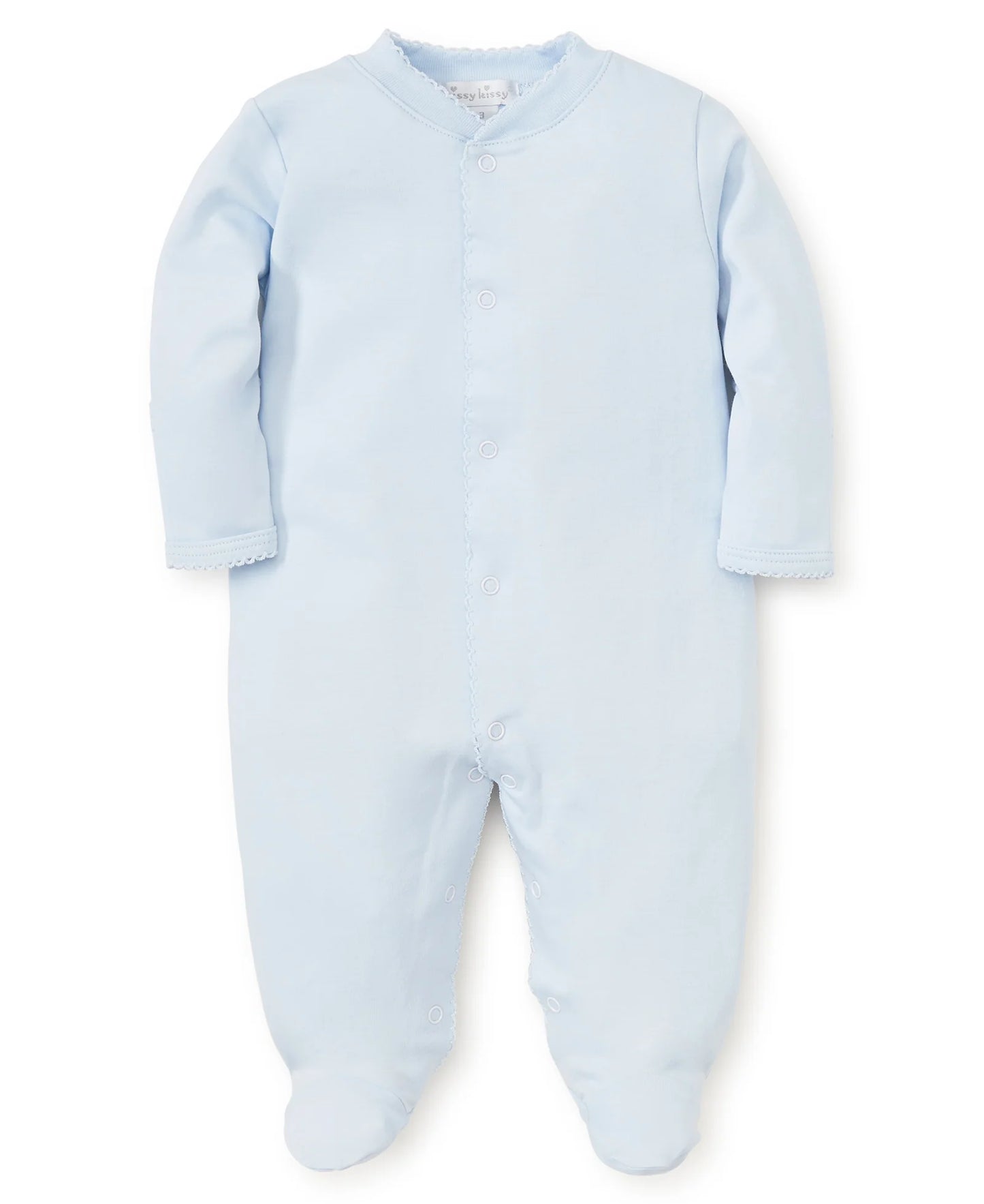 Blue Kissy Basics Footie 0-3M