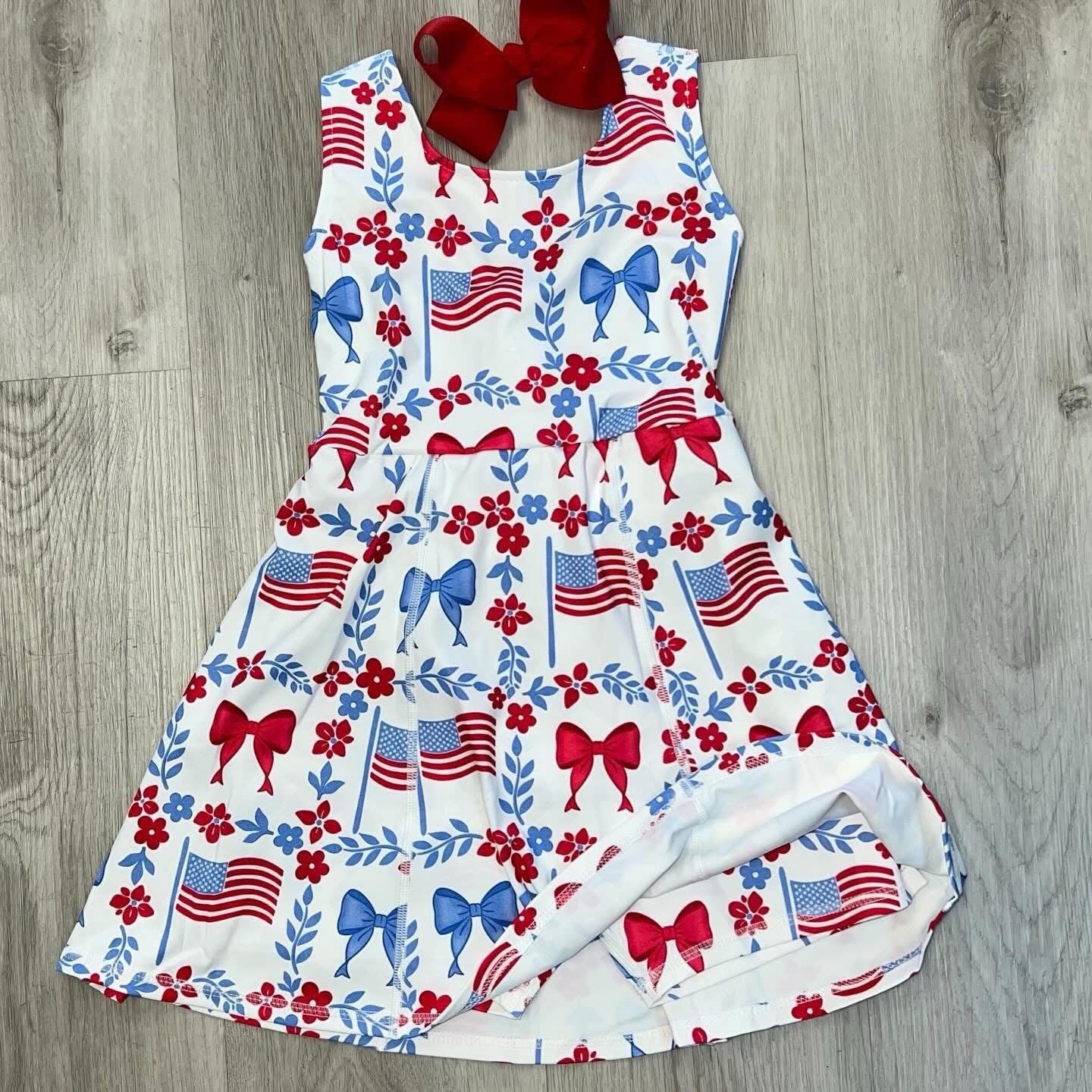 Patriotic Athleisure Skort