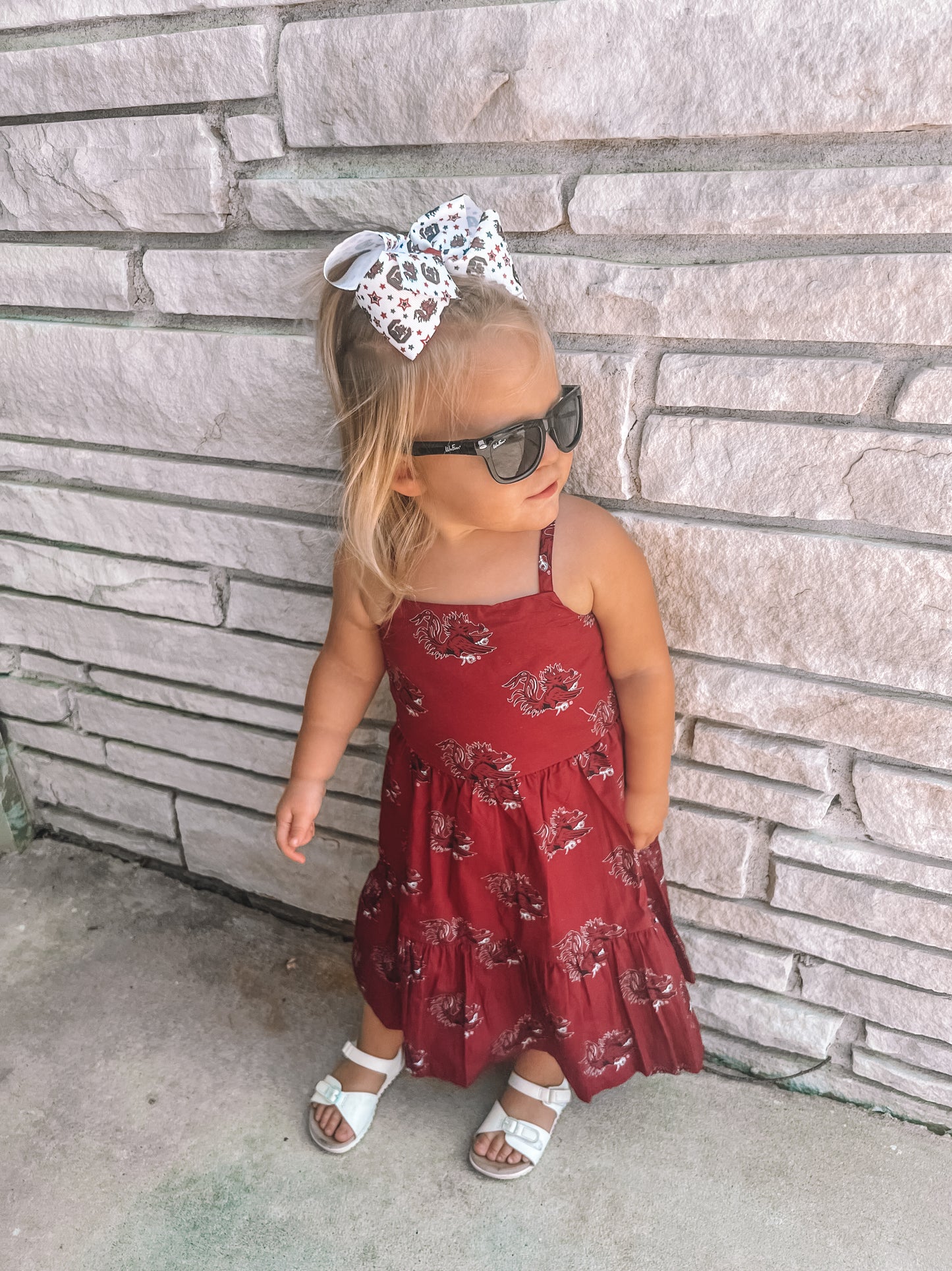 South Carolina Girls Tiered Dress