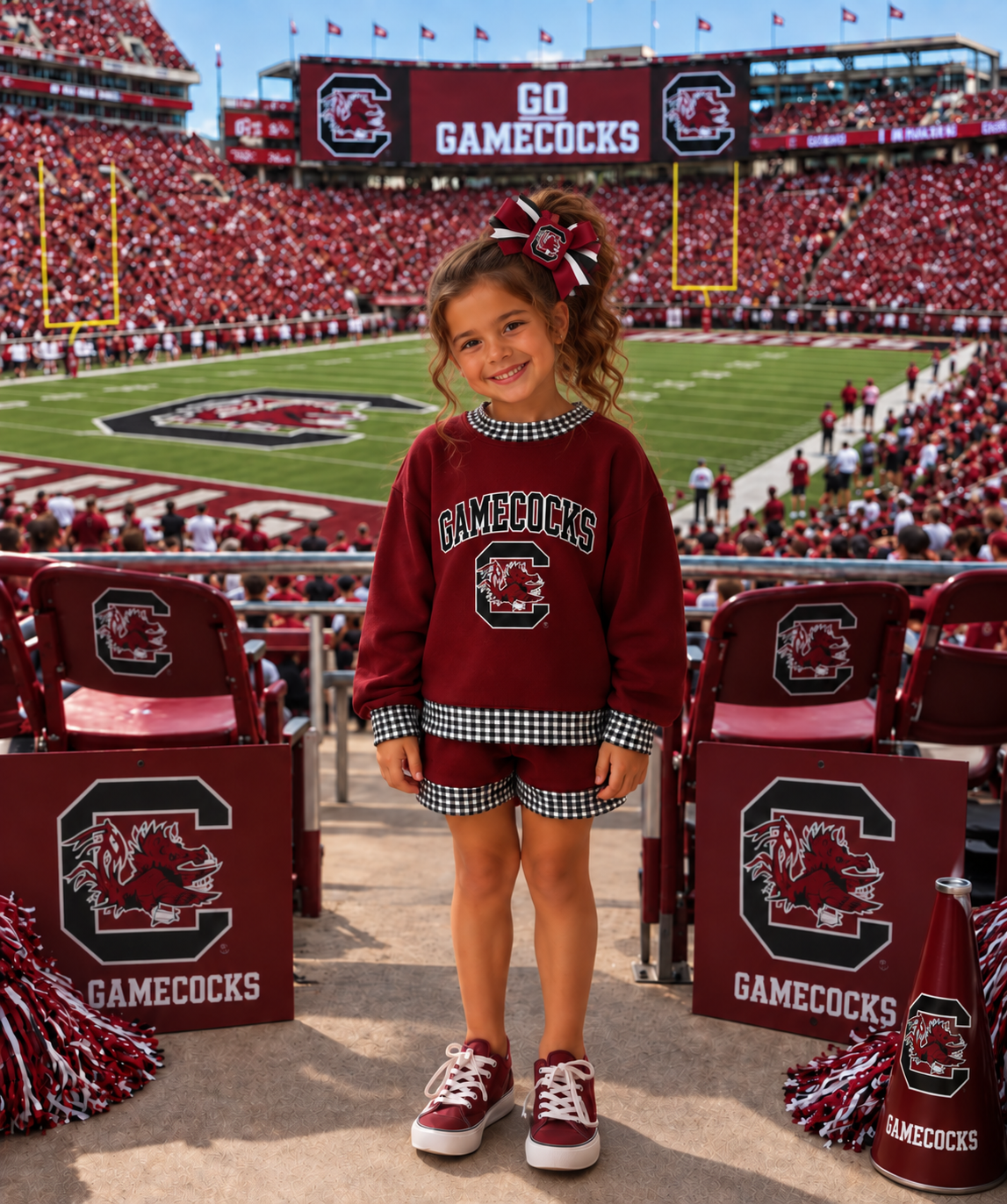 Girls long sleeve gamecocks set