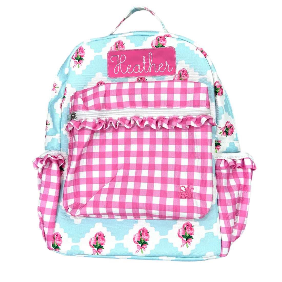 Backpack- Peony Bouquet (monogram included)