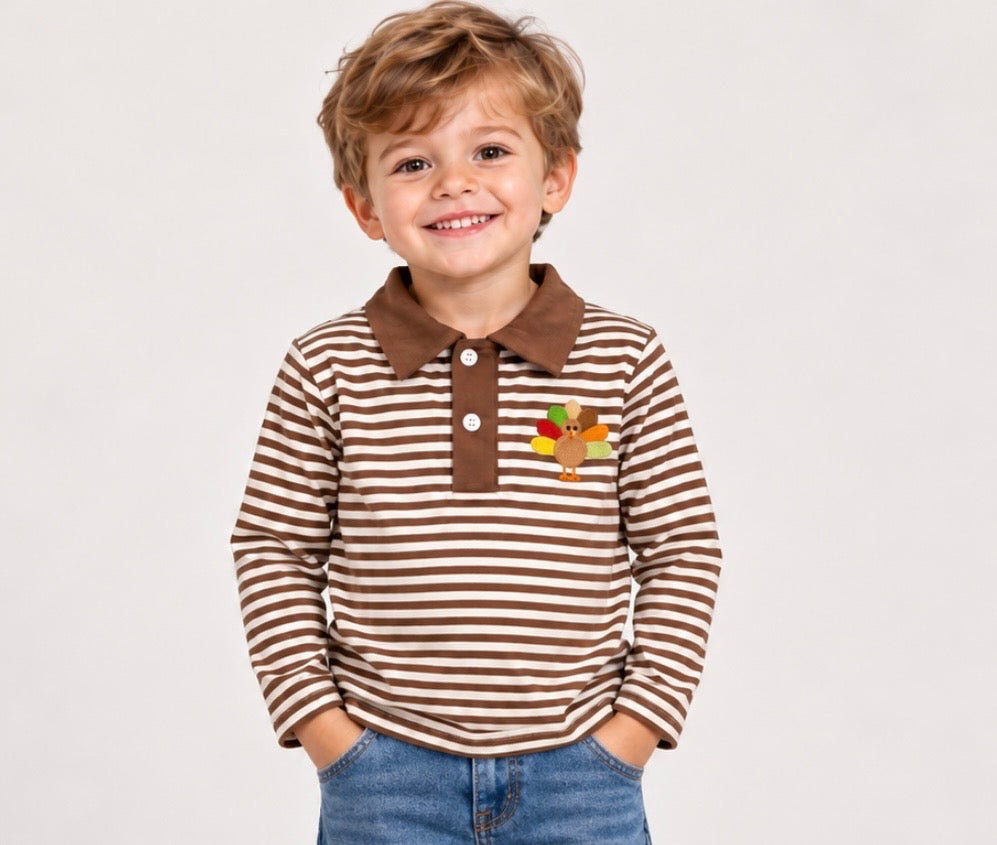 Boys Thanksgiving Button up