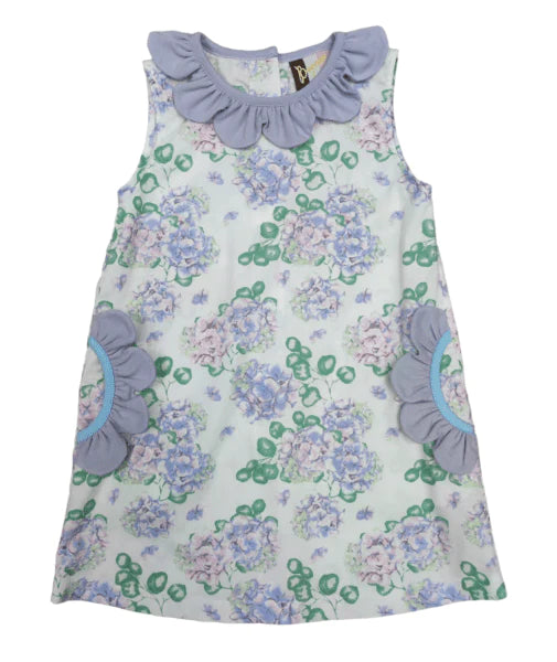 Banana Split Hydrangea A-Line Dress