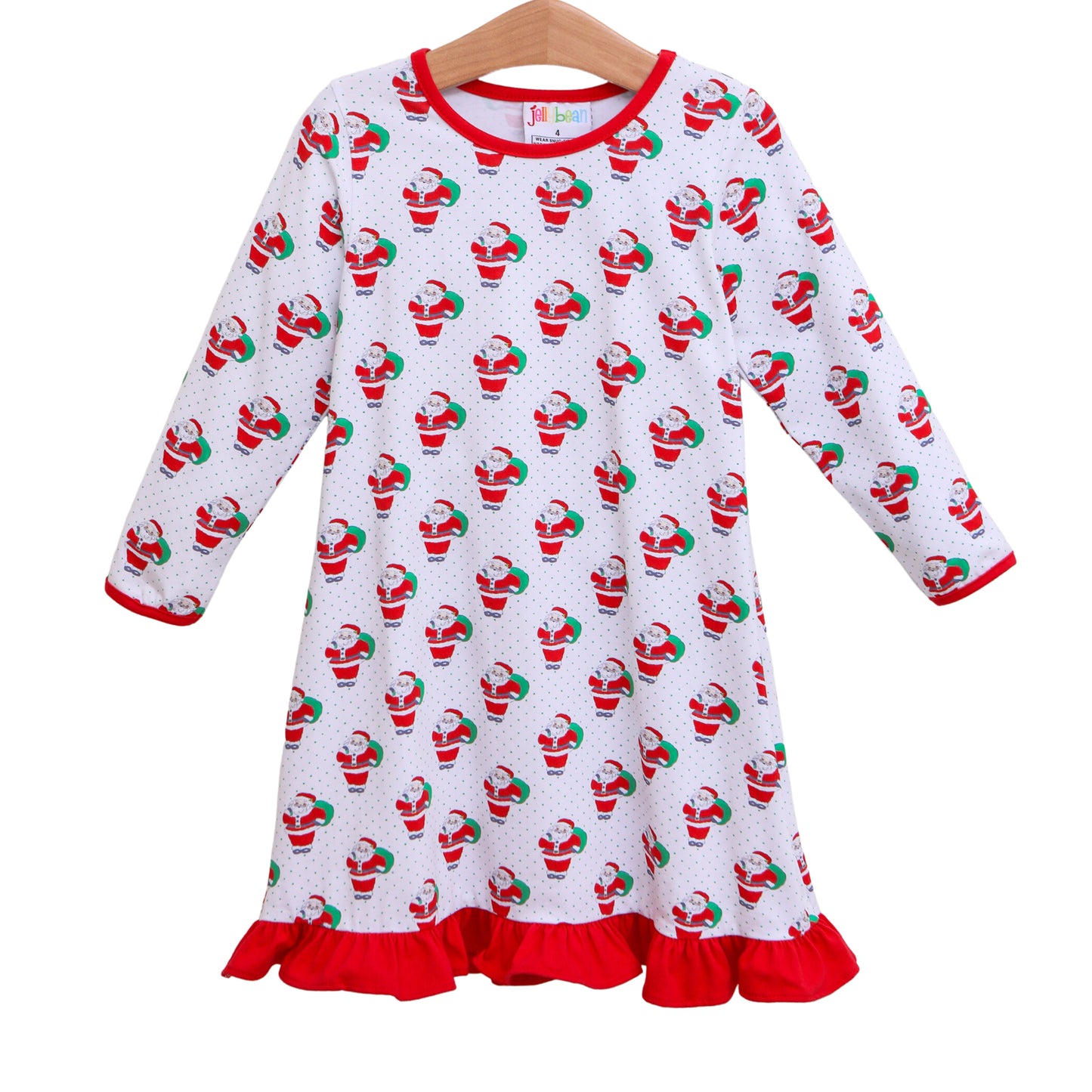 Santa Print Nightgown