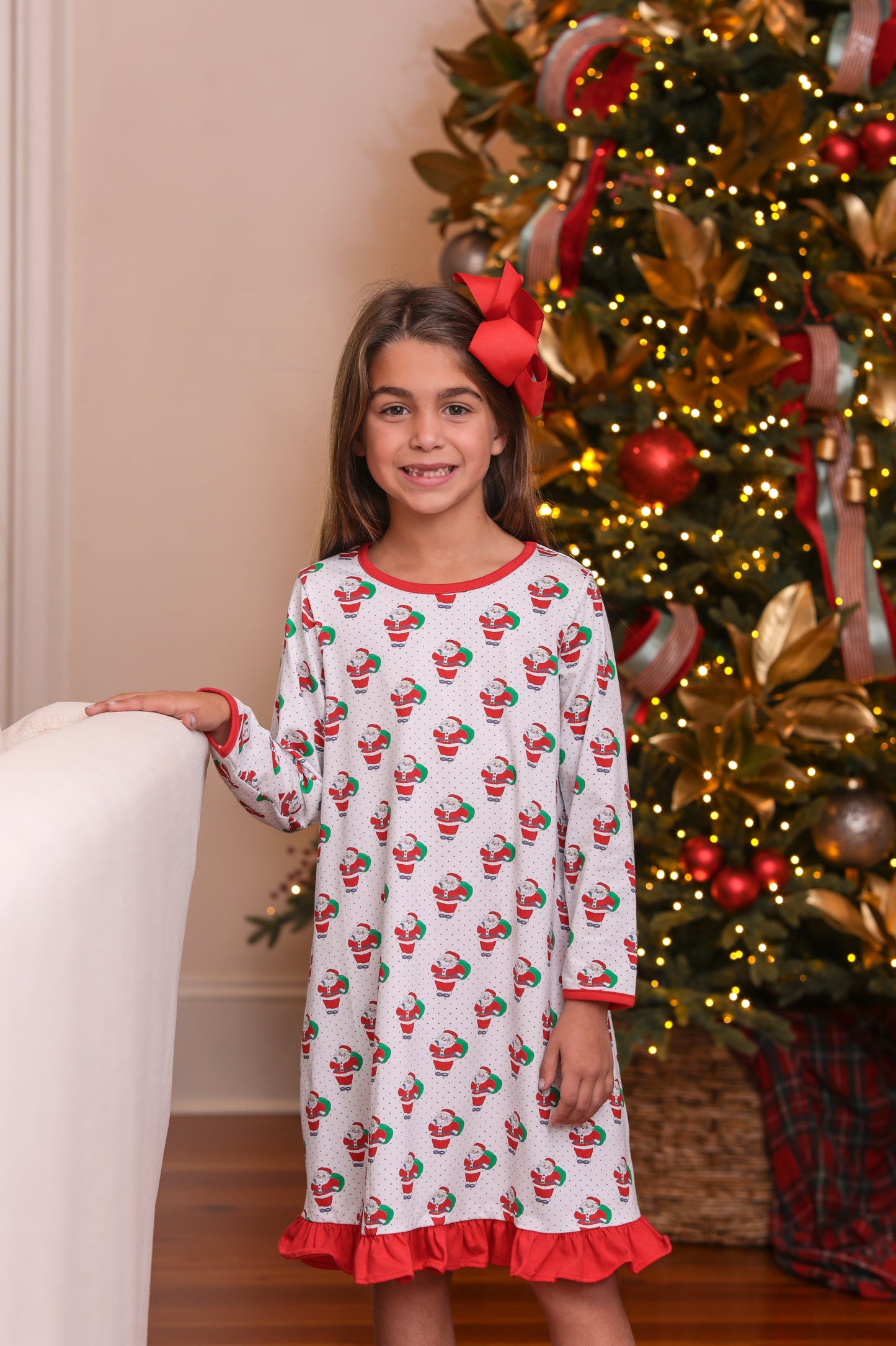 Santa Print Nightgown