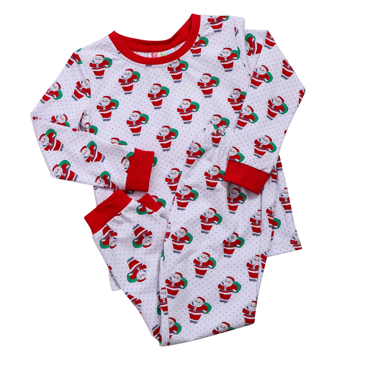 Santa Print Pants Set