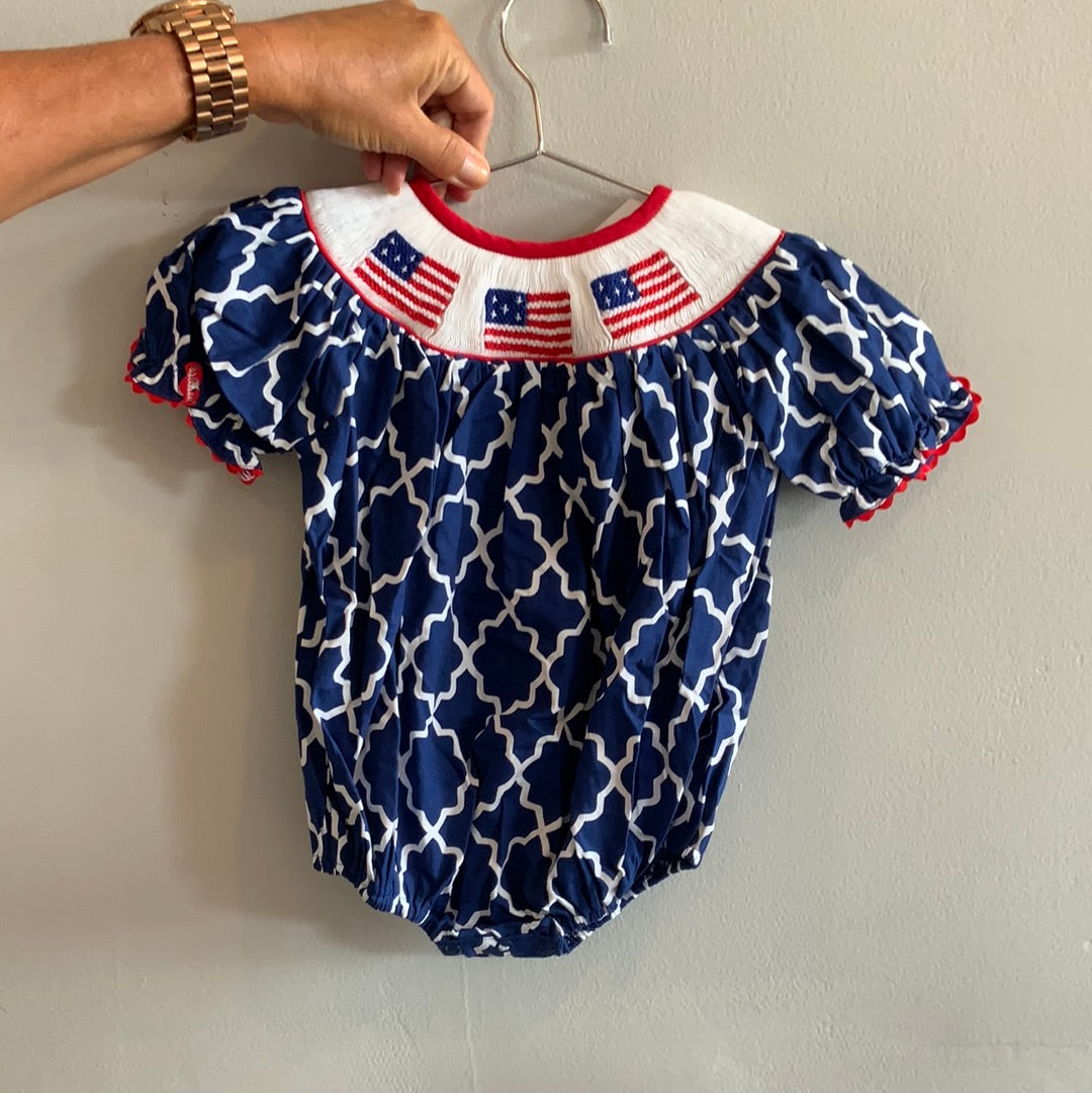 American Flag Girl Bubble