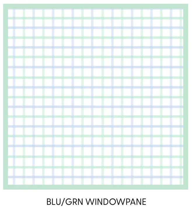 The Duffle Bag- Blue/Green Windowpane