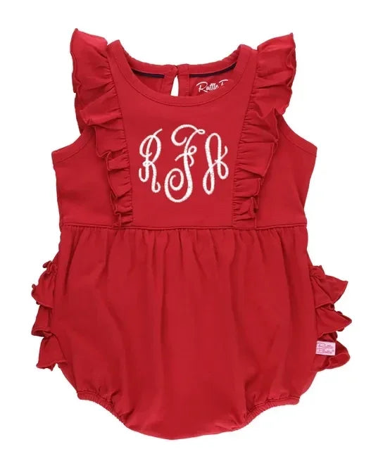 RuffleButts Tank Waterfall Romper