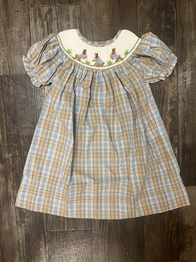 Smocked Bunny & Carrot Dress