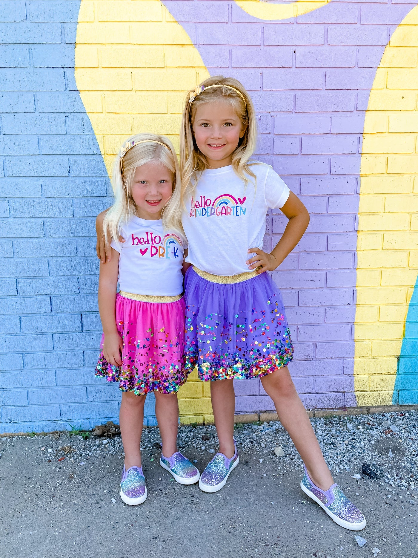 PRESCHOOL PENCIL RAINBOW SHORT SLEEVE T-SHIRT - WHITE
