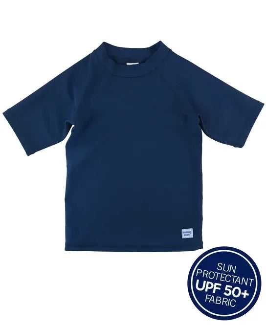 RuggedButts Navy Short Sleeve Rash Guard