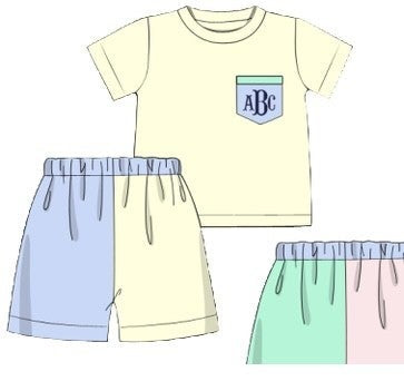 Boys Color Block Set