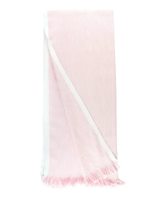 RuffleButts Pink Seersucker Beach Towel