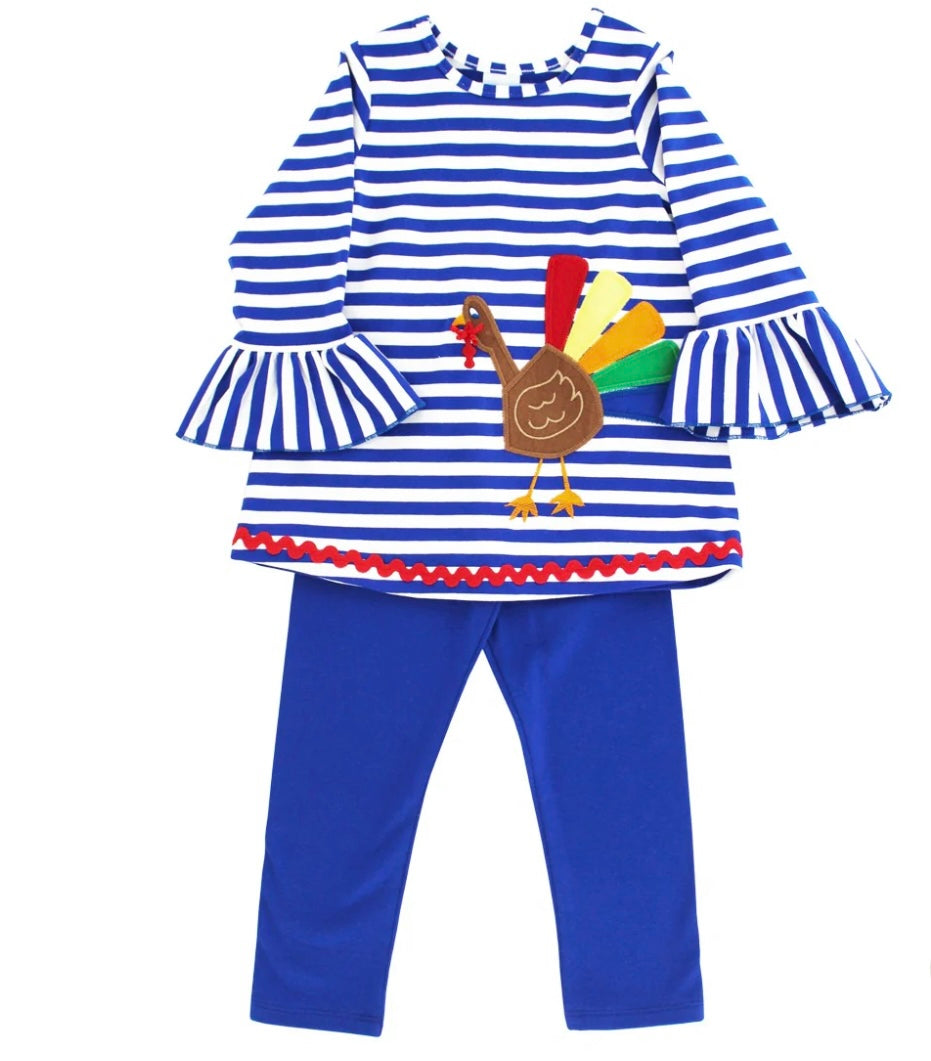 Bailey Boys Girls Gobble Gobble Tunic Pant Set