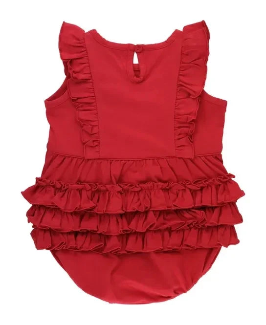 RuffleButts Tank Waterfall Romper