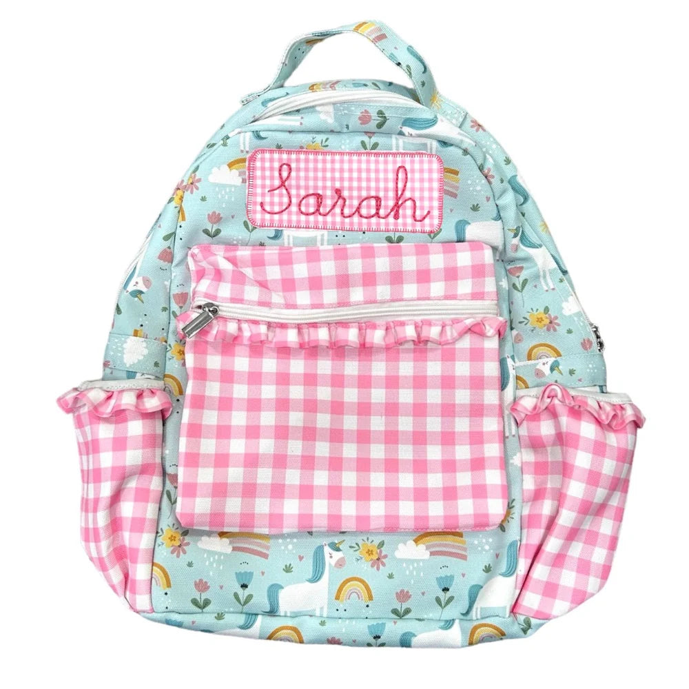Backpack- Unicorns (monogram included)